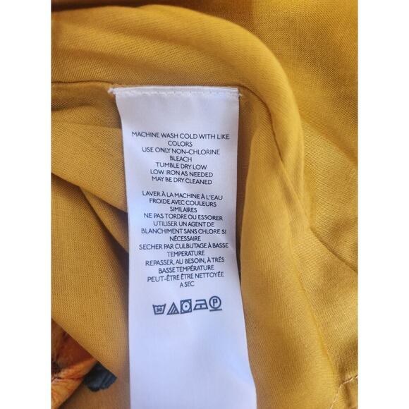 NWT Anthropologie Maeve High-Low Pleated-Trim Floral Dress Size 2 Maize #MD420 - Picture 11 of 14